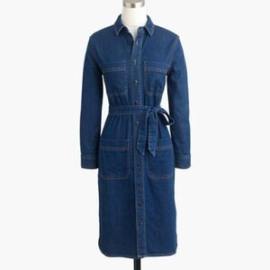 J Crew Denim shirt dress, size 4